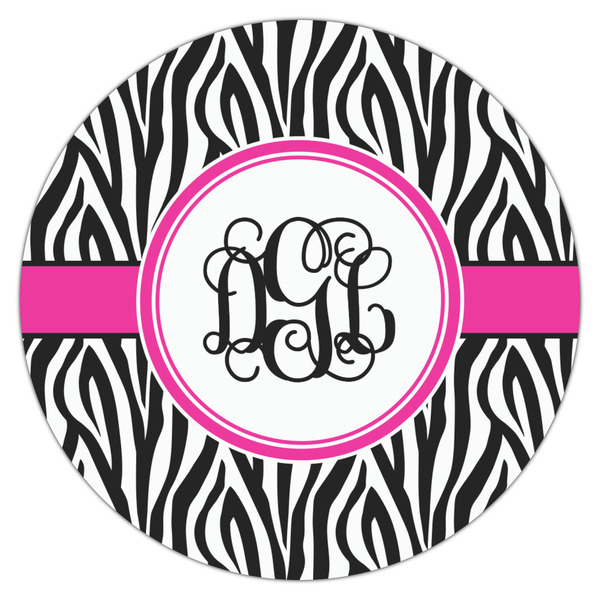 Zebra Print Icing Circle - Large - Single