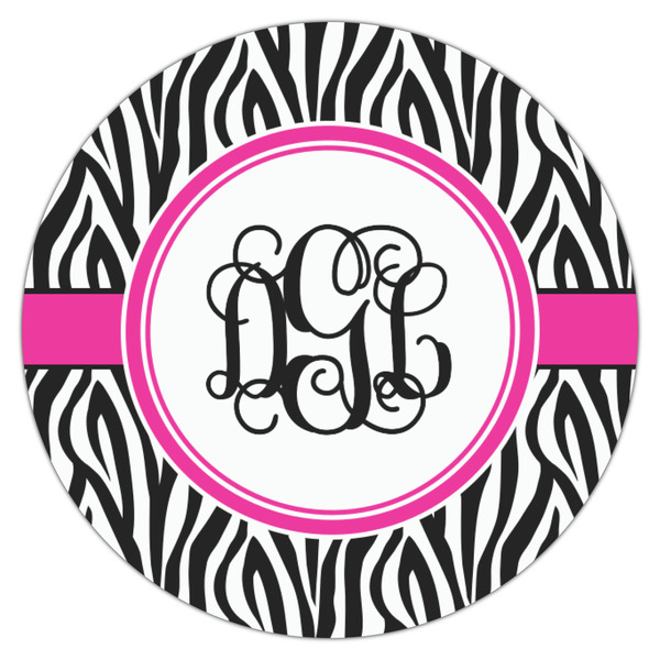 Zebra Print Icing Circle - Small - Single