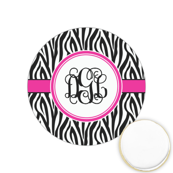 Custom Zebra Print Printed Cookie Topper - 1.25" (Personalized)