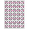 Zebra Print Icing Circle - XSmall - Set of 35