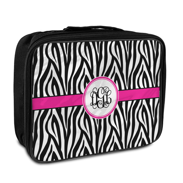 Custom Zebra Print Insulated Lunch Bag (Personalized)