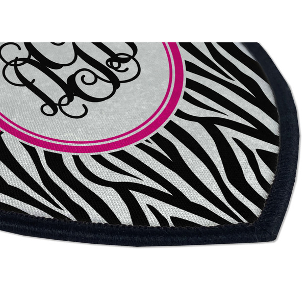 Zebra Print Iron on Shield 3 Detail