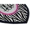 Zebra Print Iron on Shield 3 Detail