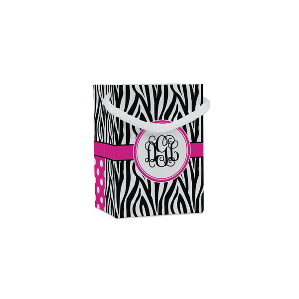 Custom Zebra Print Jewelry Gift Bags (Personalized)
