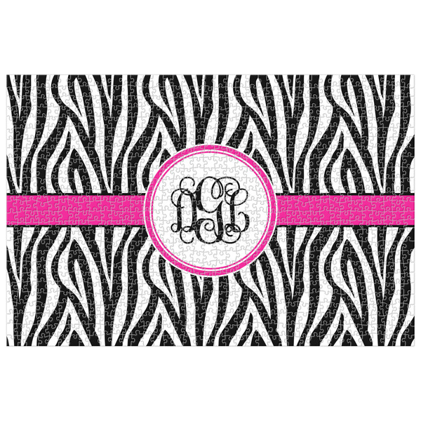 Custom Zebra Print Jigsaw Puzzle - 1000-piece (Personalized)