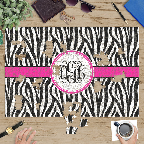 Zebra Print Jigsaw Puzzle 1014 Piece - In Context