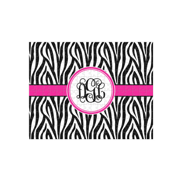 Custom Zebra Print 252 pc Jigsaw Puzzle (Personalized)