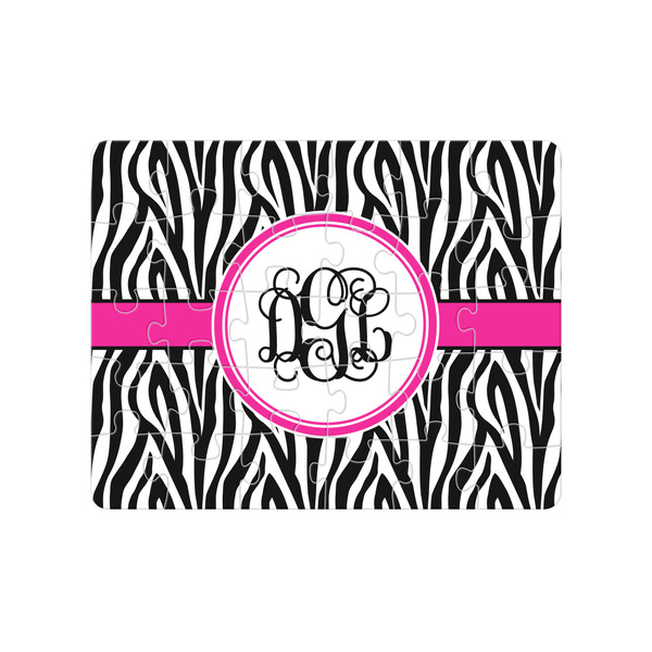 Custom Zebra Print Jigsaw Puzzles (Personalized)