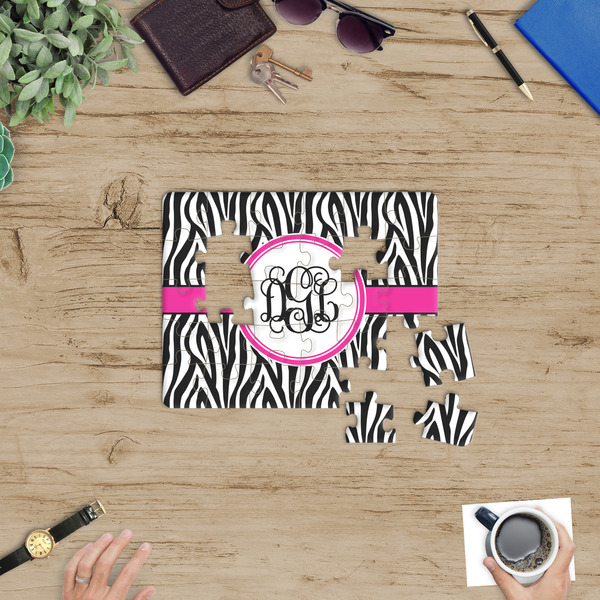 Zebra Print Jigsaw Puzzle 30 Piece - In Context