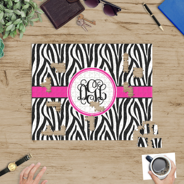 Zebra Print Jigsaw Puzzle 500 Piece - In Context