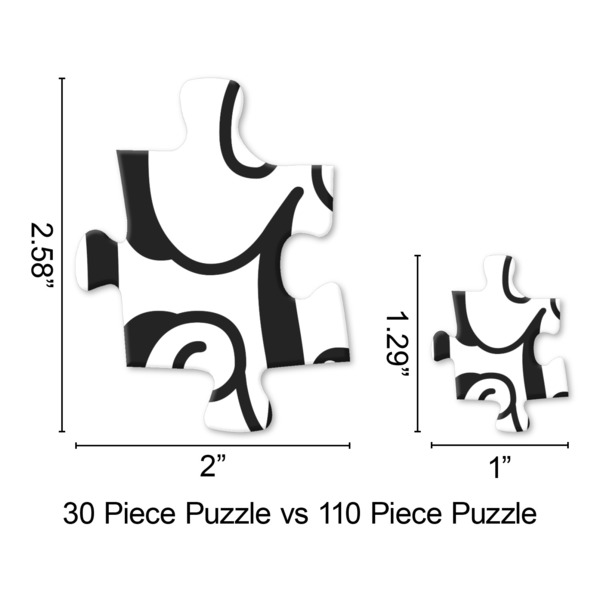 Zebra Print Jigsaw Puzzle - Piece Comparison