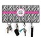 Zebra Print Key Hanger w/ 4 Hooks & Keys