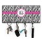 Zebra Print Key Hanger w/ 4 Hooks w/ Monogram