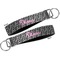 Zebra Print Key-chain - Metal and Nylon - Front and Back