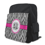 Zebra Print Preschool Backpack (Personalized)