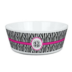 Zebra Print Kid's Bowl (Personalized)