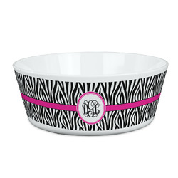 Zebra Print Kid's Bowl (Personalized)