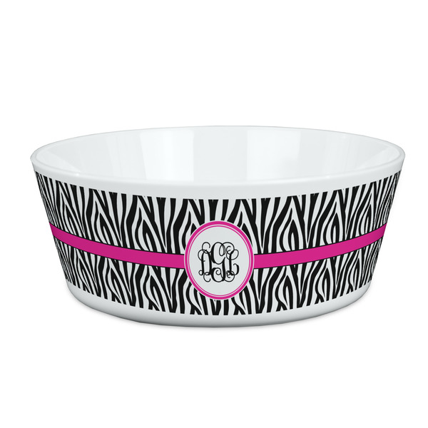 Custom Zebra Print Kid's Bowl (Personalized)