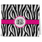 Zebra Print Kitchen Towel - Poly Cotton w/ Monograms