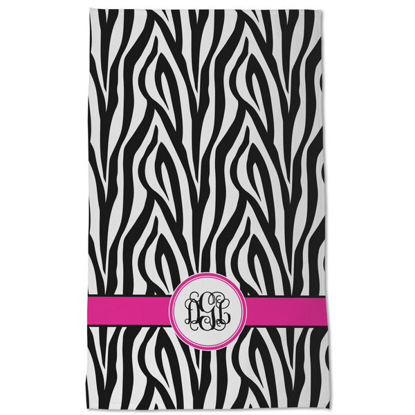 Zebra Print Kitchen Towel - Poly Cotton - Full Front