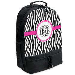 Zebra Print Backpacks - Black (Personalized)