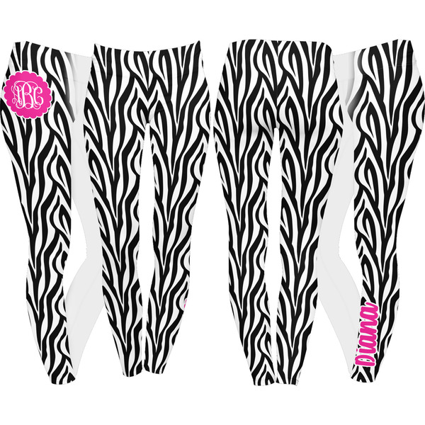 Zebra Print Leggings Turn Around - Apvl
