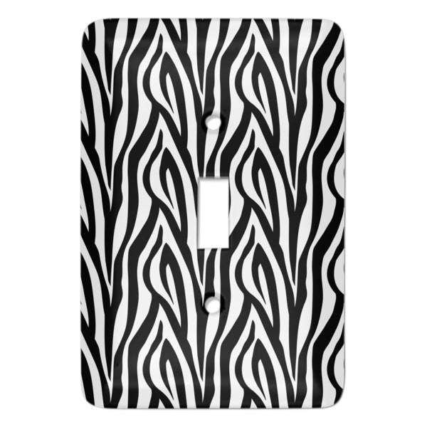 Custom Zebra Print Light Switch Cover (Single Toggle)