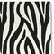 Zebra Print Linen Placemat - DETAIL