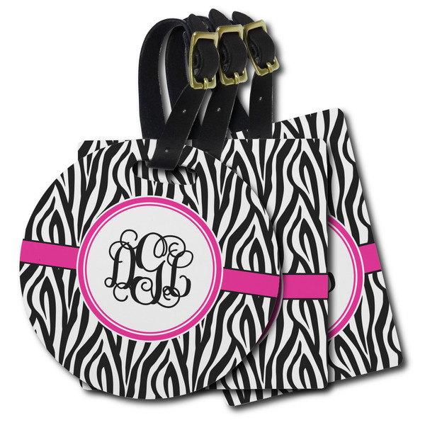 Custom Zebra Print Plastic Luggage Tag (Personalized)