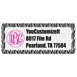 Zebra Print Return Address Labels (Personalized)