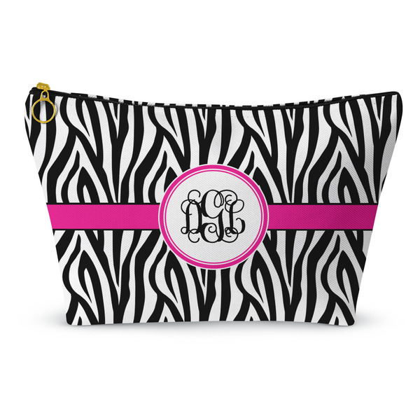 Custom Zebra Print Makeup Bag (Personalized)