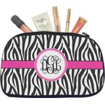 Zebra Print Makeup / Cosmetic Bag - Medium (Personalized)