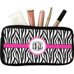 Zebra Print Makeup / Cosmetic Bag - Small (Personalized)