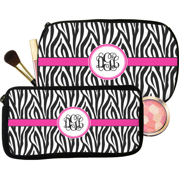 Zebra Print Makeup / Cosmetic Bags (Select Size)