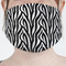Zebra Print Mask - Pleated (new) Front View on Girl