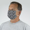 Zebra Print Mask - Quarter View on Guy