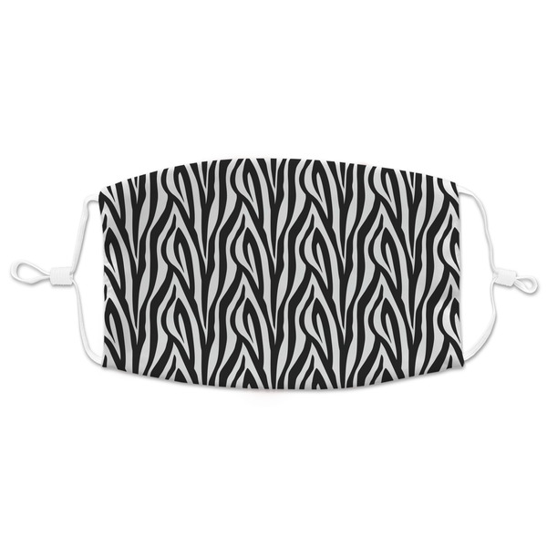 Custom Zebra Print Adult Cloth Face Mask - XLarge