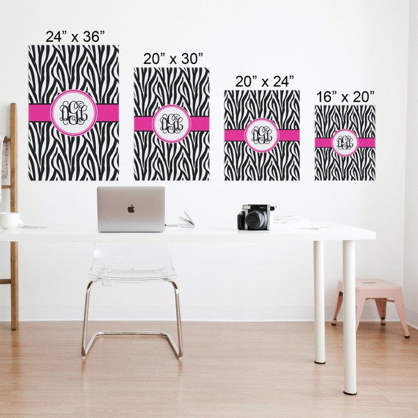 Zebra Print Matte Poster - Sizes