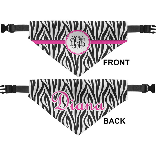 Zebra Print Medium Dog Bandana Approval