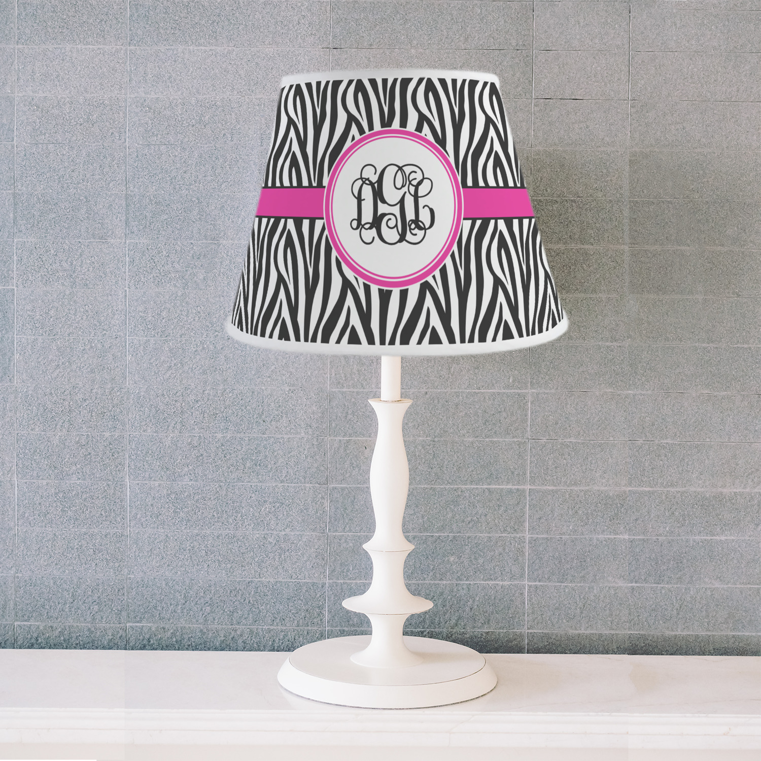 Zebra Print Empire Lamp Shade (Personalized) YouCustomizeIt