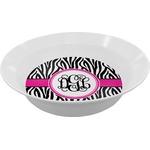 Zebra Print Melamine Bowl (Personalized)