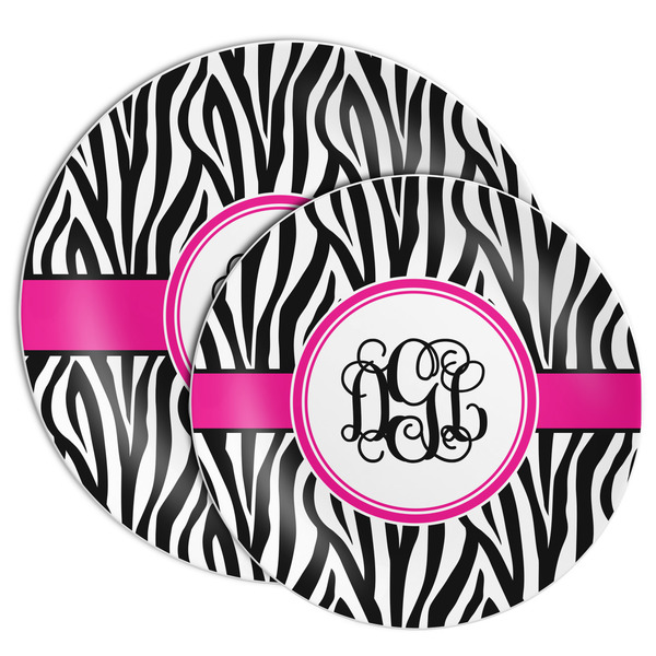 Zebra Print Melamine Plates - PARENT/MAIN