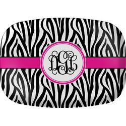 Zebra Print Melamine Platter (Personalized)