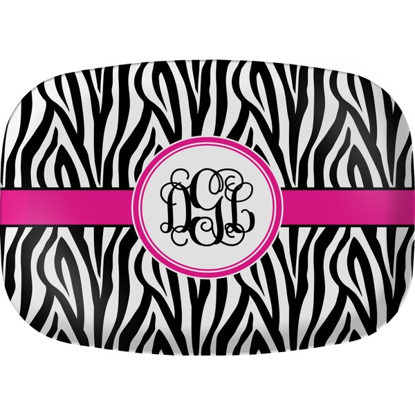 Custom Zebra Print Melamine Platter (Personalized)