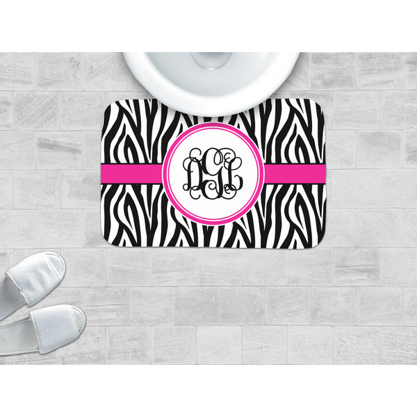 Zebra Print Memory Foam Bath Mat - LIFESTYLE