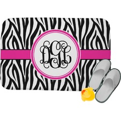 Zebra Print Memory Foam Bath Mat (Personalized)
