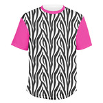 Zebra Print Men's Crew T-Shirt (Personalized)