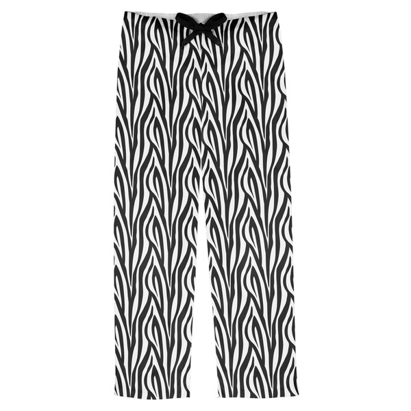 Custom Zebra Print Mens Pajama Pants - XL