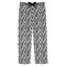 Zebra Print Mens Pajama Pants - Flat