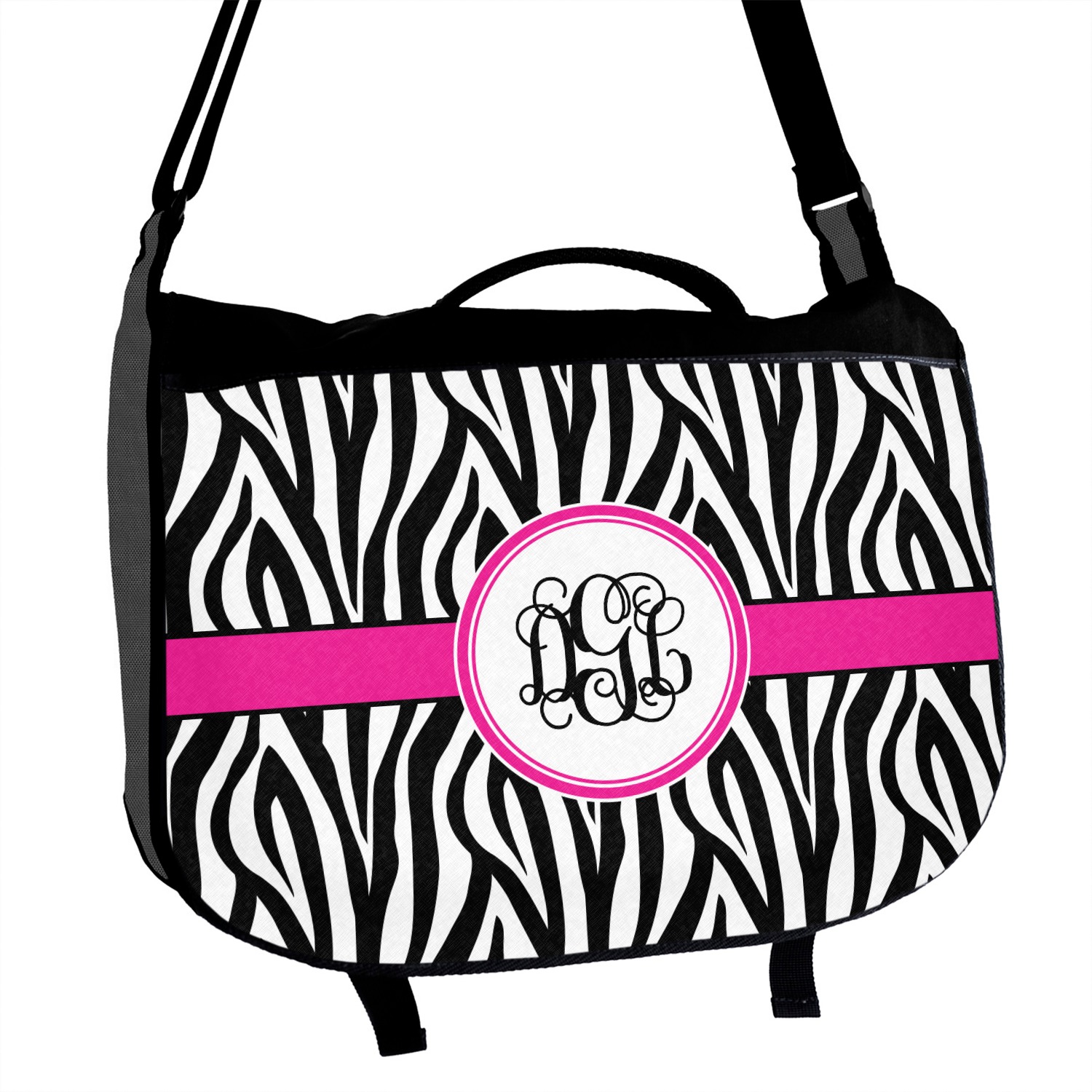 Zebra Print Messenger Bag (Personalized) YouCustomizeIt